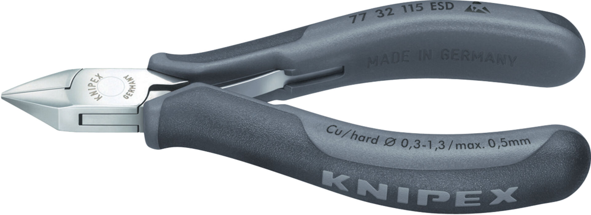 KNIPEX 77 32 115 ESD Elektronik-Seitenschneider ESD mit 115mm
