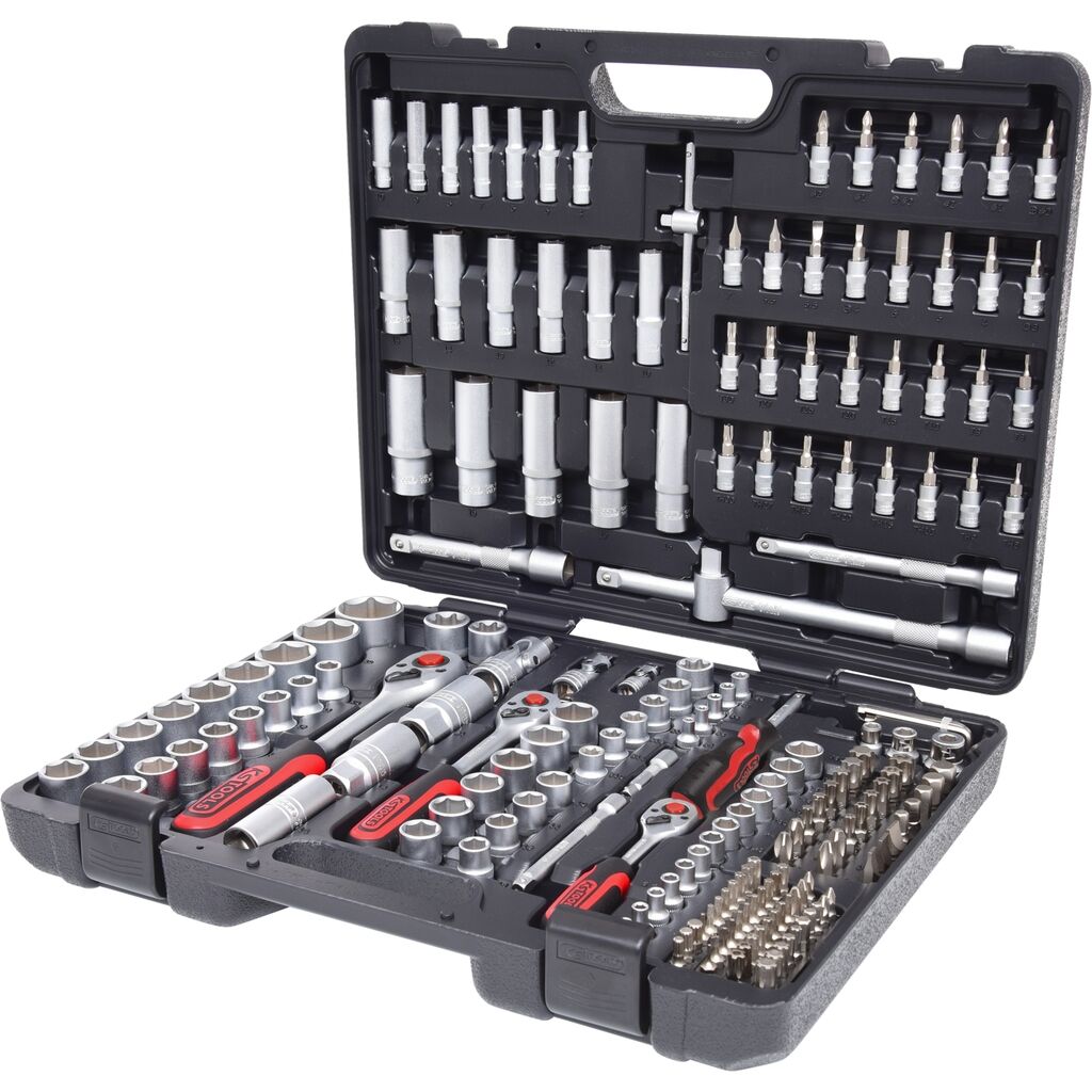 KS TOOLS Steckschlüssel Set 1/4" + 3/8" + 1/2" 195-teilig