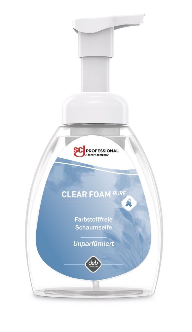SC JOHNSON Schaumseife CLEAR FOAM PURE 250ml Pumpflasche CLR250ML