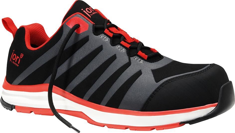 JORI Sicherheitsschuhe 12021 Gr. 40 S3 RAPID black-red Low HRO ESD