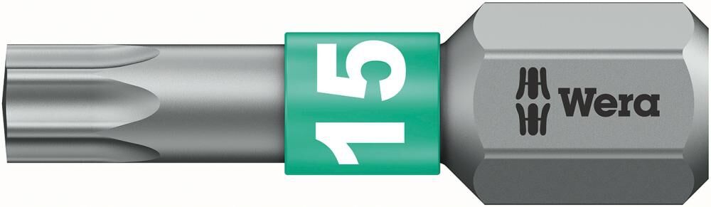 WERA Bit für Innen-TORX-Schrauben 1/4",T15x25mm zähhart BiTorsion