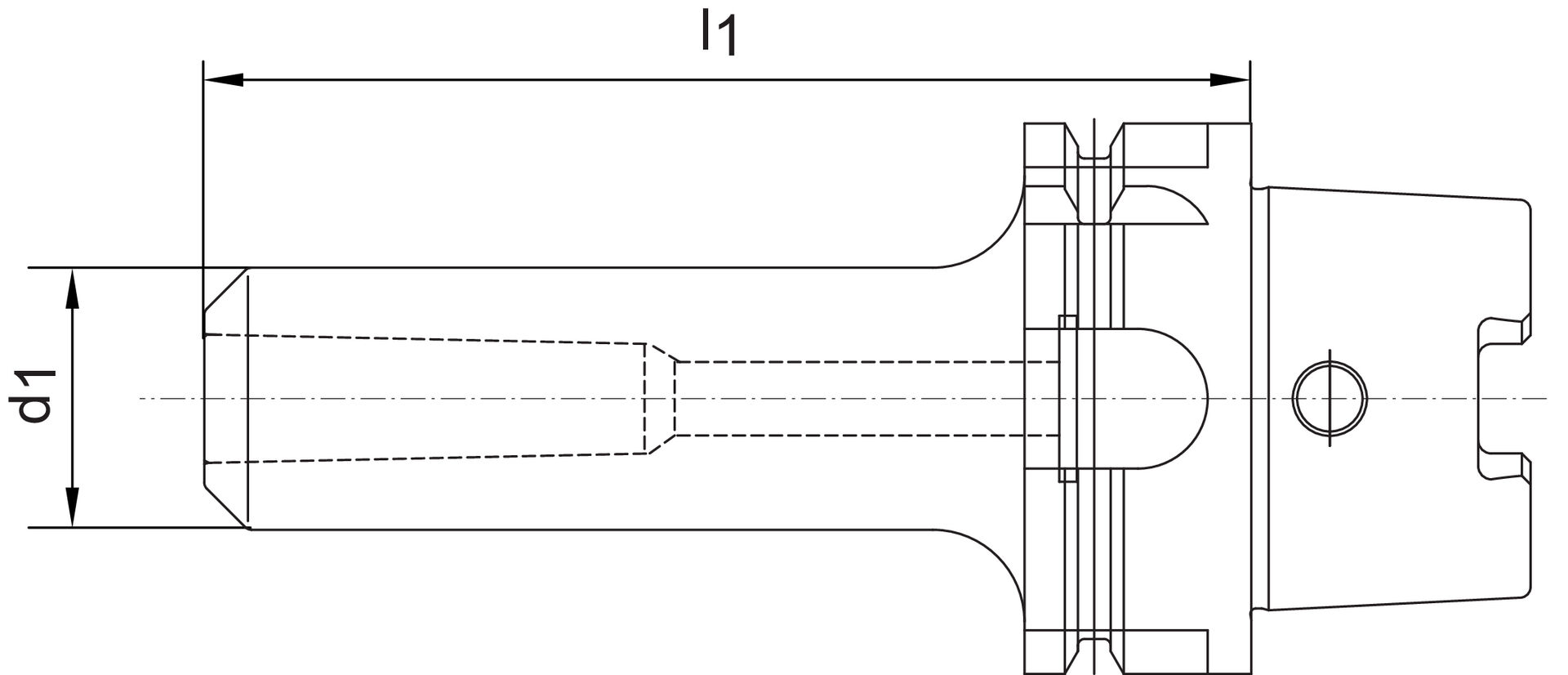 HAIMER HG Spannzangenfutter 8x120mm HSK-A 63 2 DIN69893A