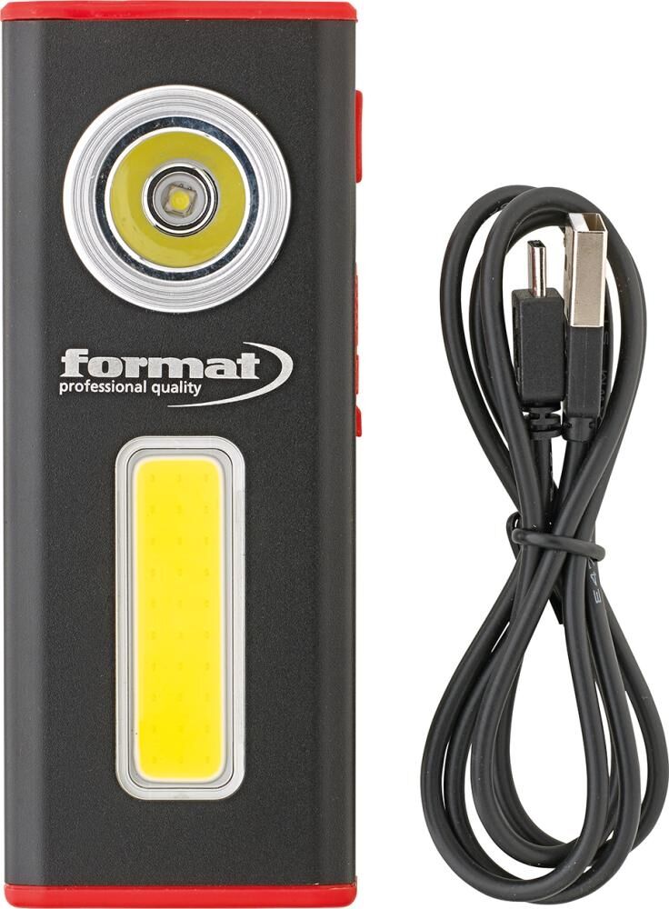 FORMAT LED Akku-Handleuchte Alu 500 Lumen