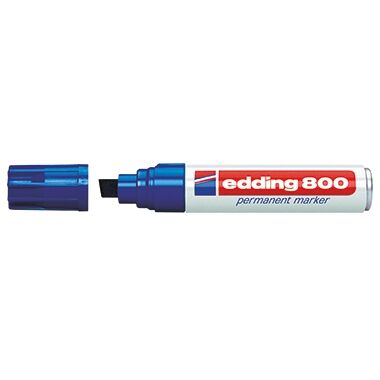 EDDING Permanentmarker 800 4-12mm Keilspitze nachfüllbar blau 4-800003