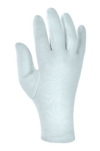 Baumwolltrikot-Handschuhe mittelschwer Gr. 12 weiß gebleicht