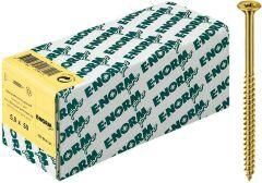 E-NORM PRO Spanplattenschraube Senkkopf Vollgewinde verzinkt gelb 4,0x35 Kleinpaket