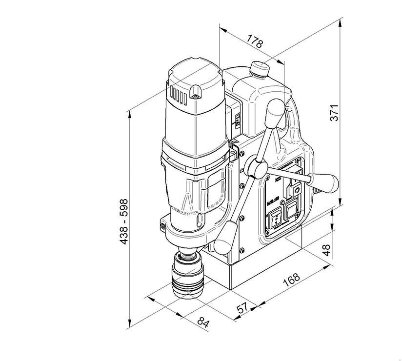 BDS Magnet-Kernbohrmaschine MAB 485 Rechts-/Linkslauf
