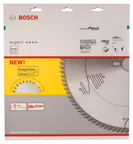 BOSCH Kreissägeblatt HW Expert 300x30x3,2 48 T WZ