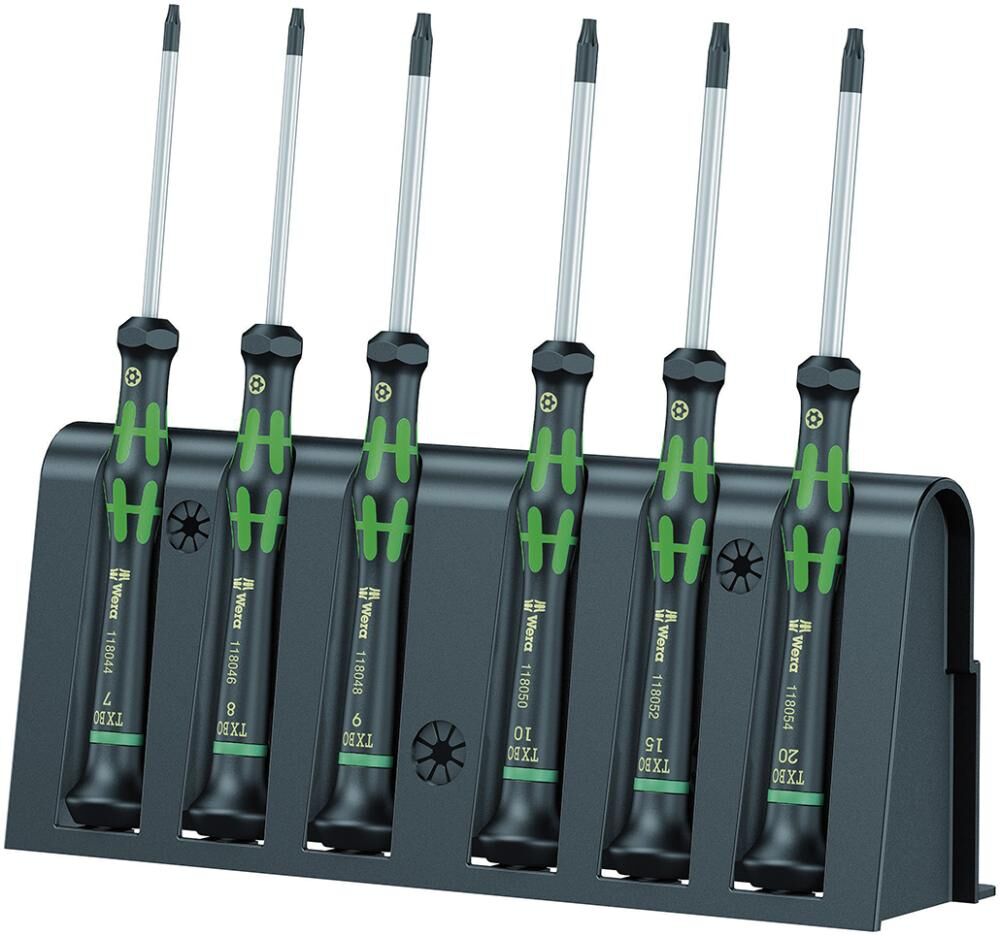 WERA Elektronik-S-Dreher Set 6tlg. Torx BO