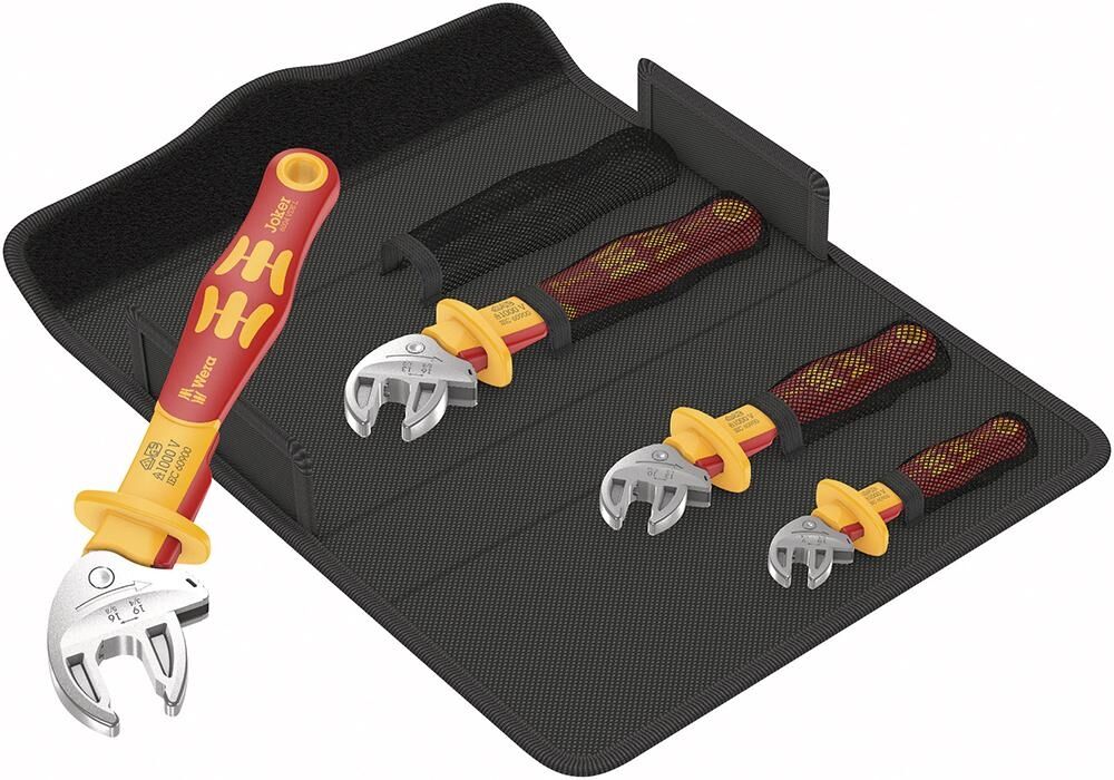 WERA Maulschlüssel Set VDE 7-19mm selbstjustierend 4-teilig Joker