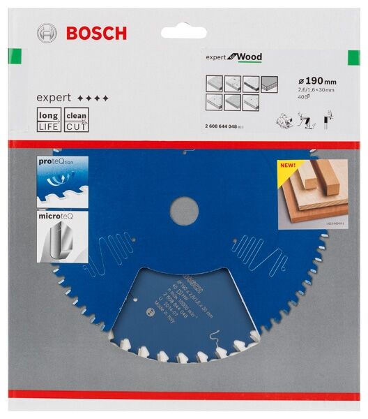 BOSCH Kreissägeblatt HW Expert 190x30x2,6 40T