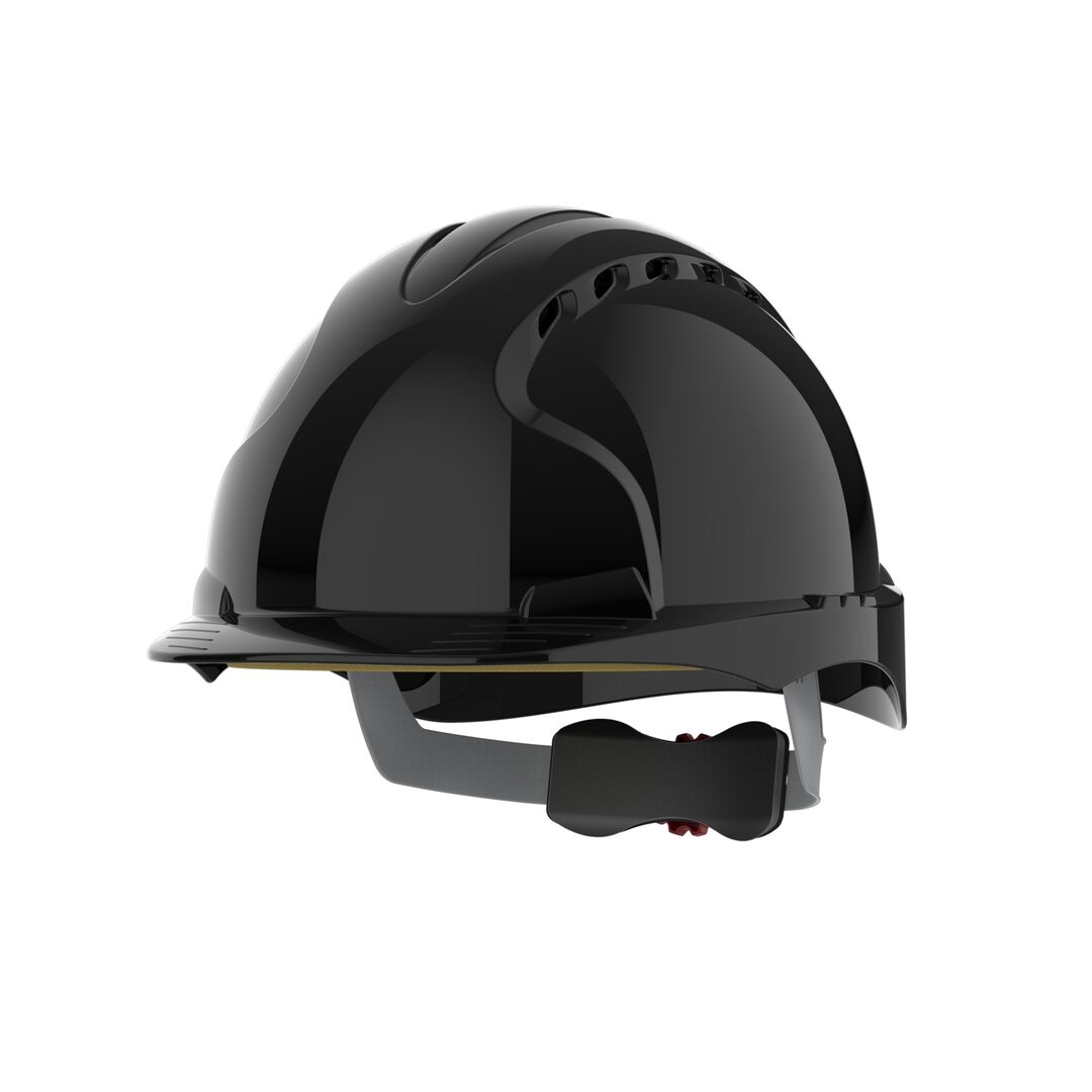 JSP Schutzhelm EVO3 AJF170 belüftet mit Schirm schwarz