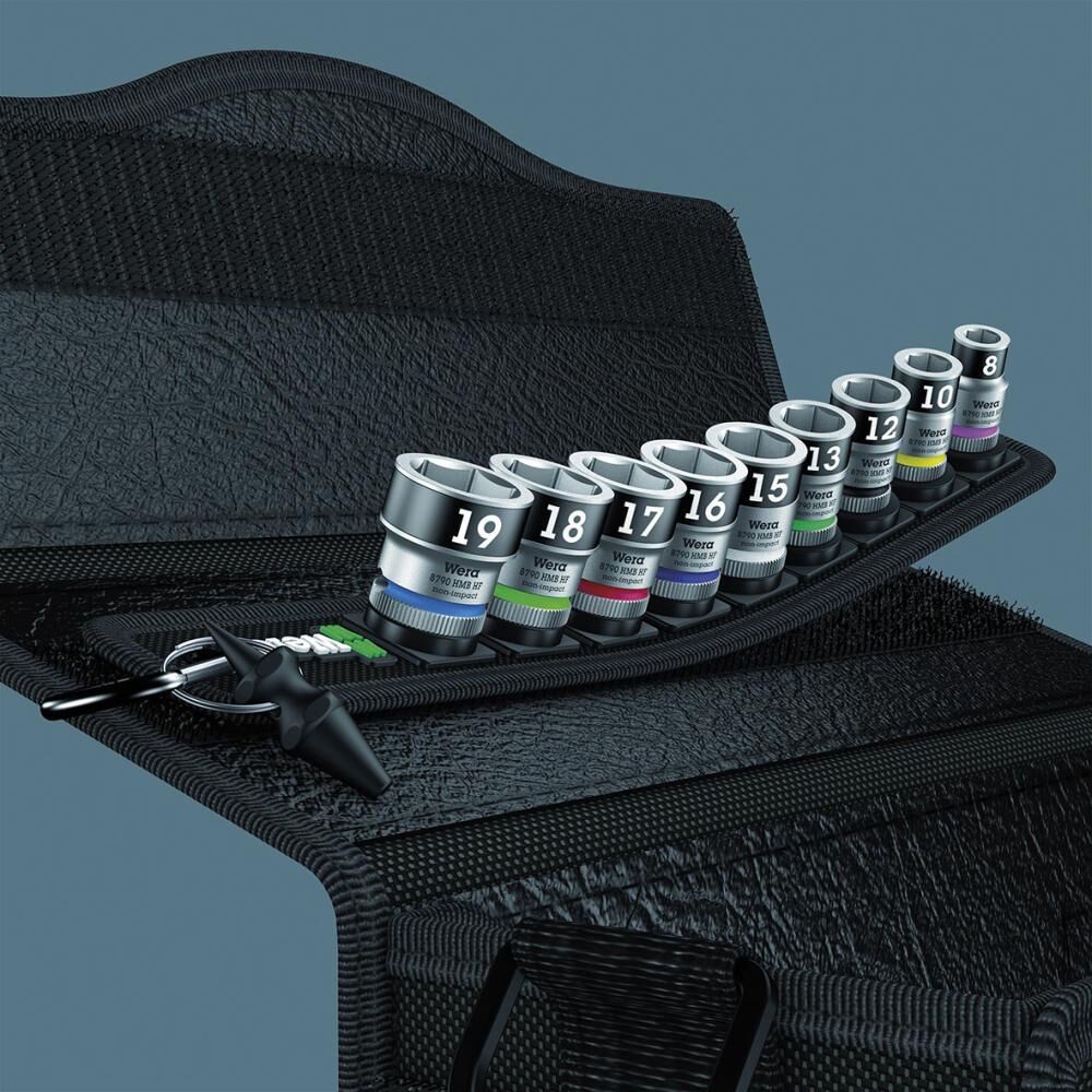 WERA Steckschlüsseleinsatz Set mit Haltefunktion 3/8" 10-teilig