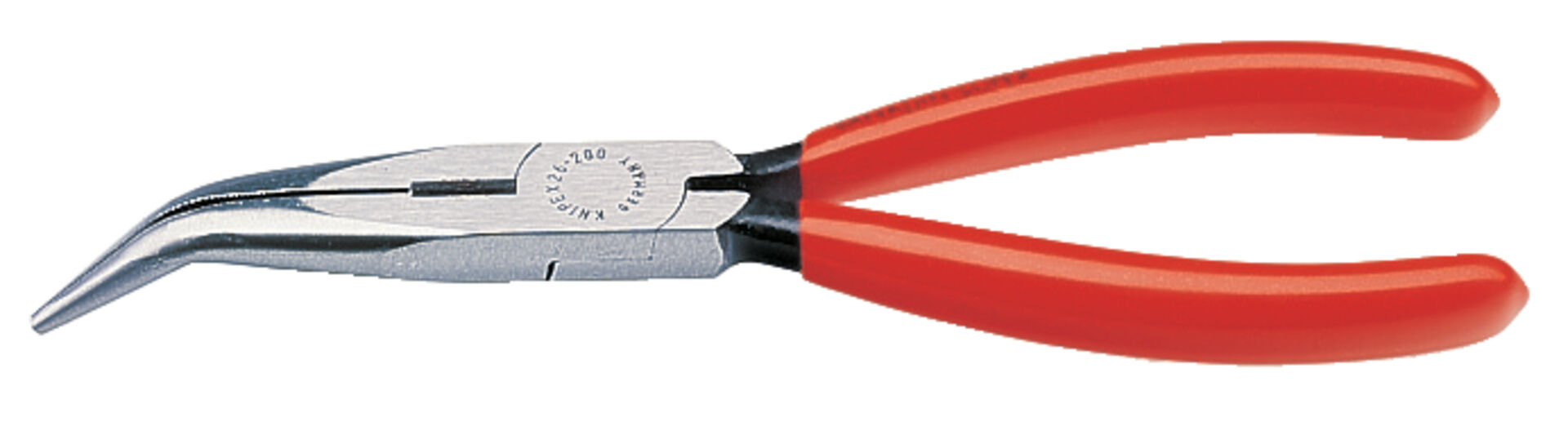 KNIPEX 26 21 200 Flachrundzange Schneide schwarz atrA 200mm