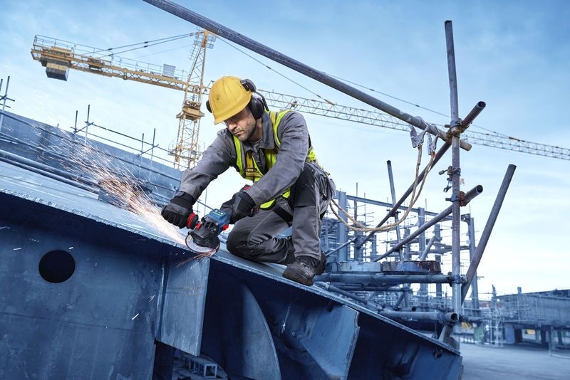 BOSCH Akku-Winkelschleifer EXWS18V-15S solo, in L-BOXX