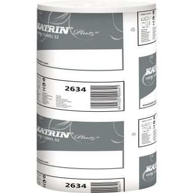 KATRIN Handtuchrolle 2634 2-lagig 205mmx60m ws 12 Rl./Pack.