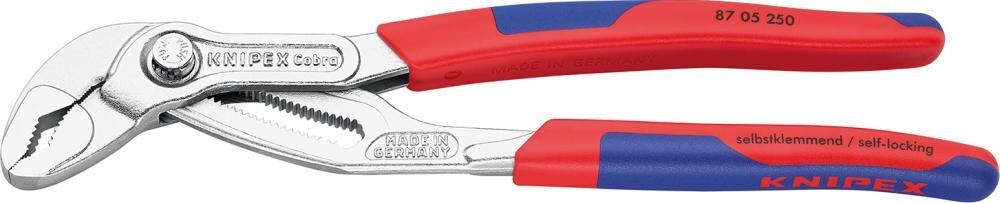 KNIPEX Hightech-Wasserpumpenzange 250mm Cobra verchromt 87 05 250