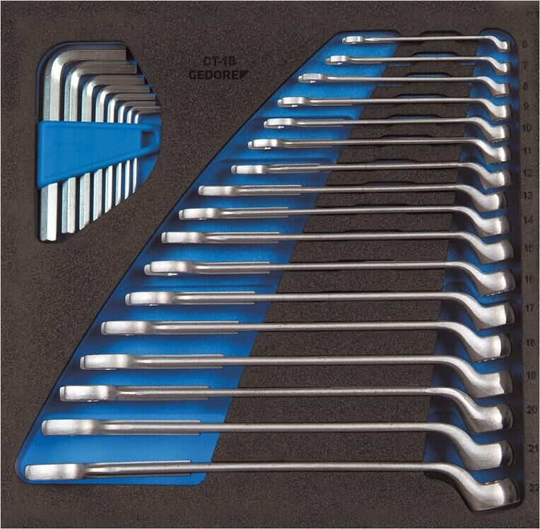 GEDORE Check-Tool-Einlage mit Sortiment 2308819 No. 1500