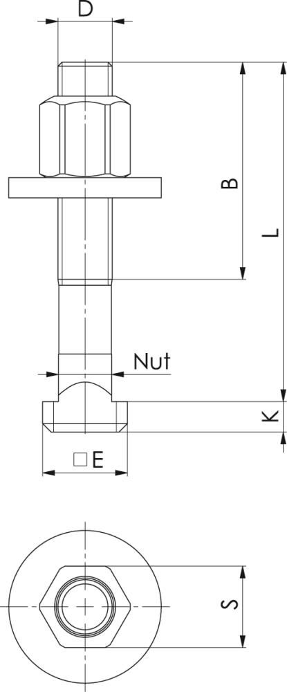 FORMAT Schraube für T-Nuten M12x12x80mm komplett DIN787