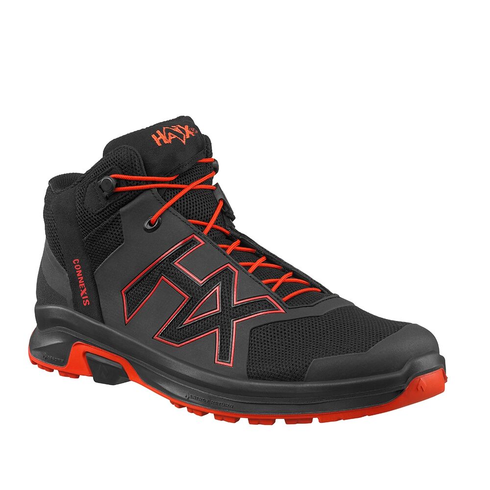 HAIX Halbschuh CONNEXIS Go GTX mid black-fire Gr. 41 UK 7,0