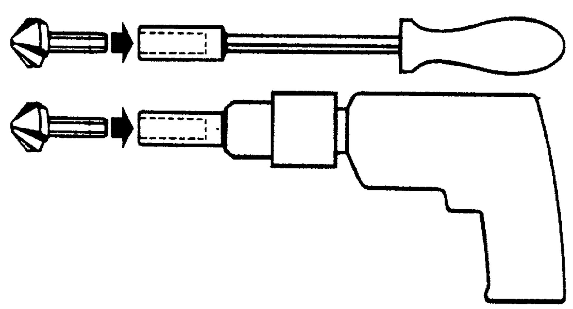 FORMAT Kegelsenker Bit Set 6,3-20,5mm 90 Grad HSS
