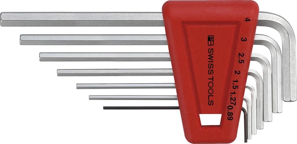 PB SWISS TOOLS SwissTools Winkelschraubendreher Set 0,89-4mm im Kunststoffhalter 7-teilig