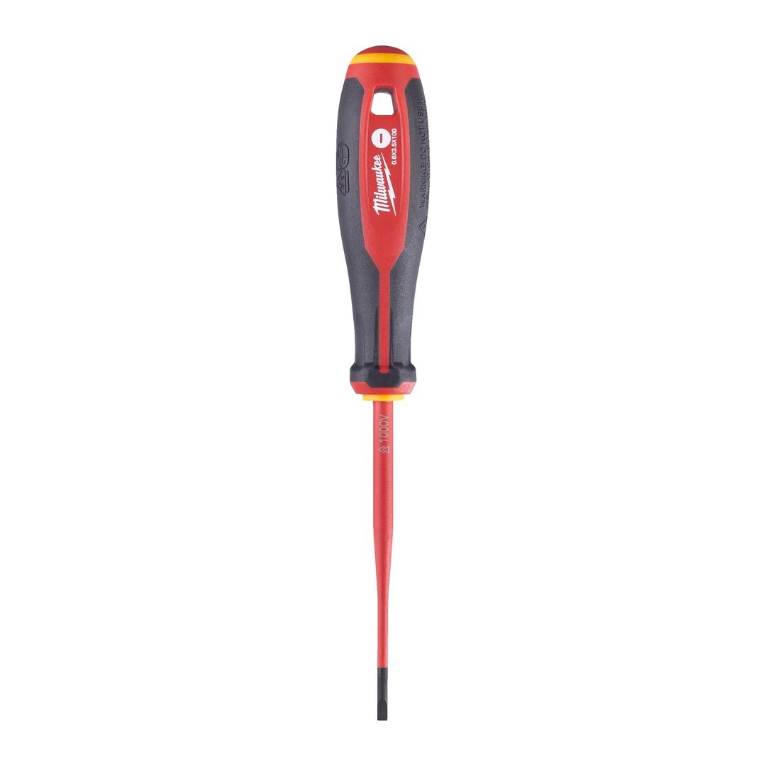 MILWAUKEE Schraubendreher VDE Schlitz 0,6x3,5x100mm Tri-Lobe