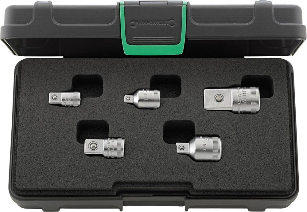 STAHLWILLE Vergrößerungsstück / Reduzierstück Set 1/4"-3/4" 5-teilig
