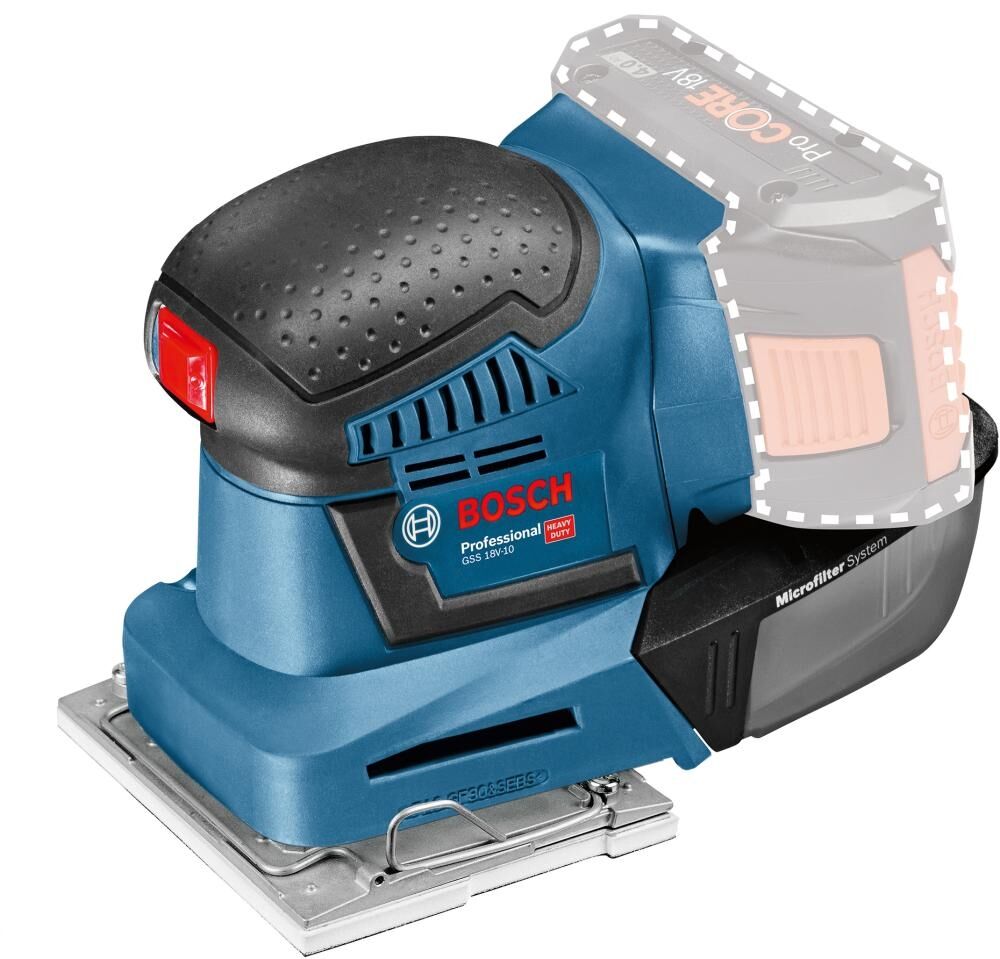 BOSCH Akku-Schwingschleifer GSS 18V-10 ohne Akku & Ladegerät