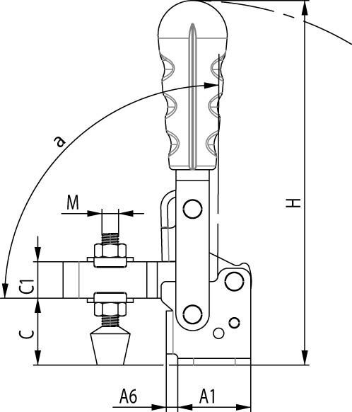 AMF Senkrechtspanner Gr. 1