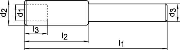 GFS Kombi-Zapfensenkerhalter HSS Größe 1 Zylinder