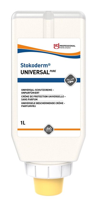SC JOHNSON Hautschutzcreme Stokoderm UNIVERSAL PURE 1000ml Softflasche 34778