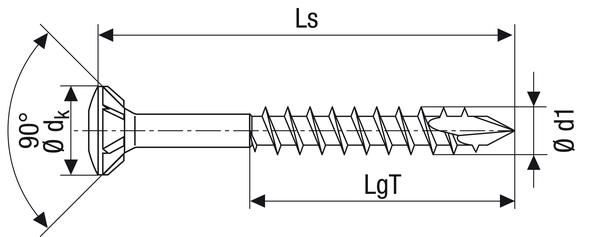 SPAX Fassadenschraube 4,5x45mm Edelstahl Linsenkopf T-STAR+ Teilgewinde 200 Stück