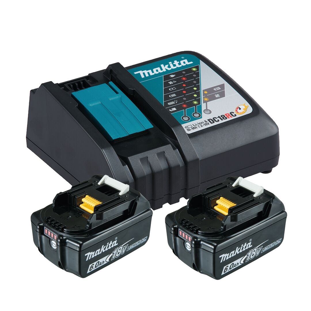 MAKITA Power Source Kit 2xAkku 18V/6Ah DC18RC