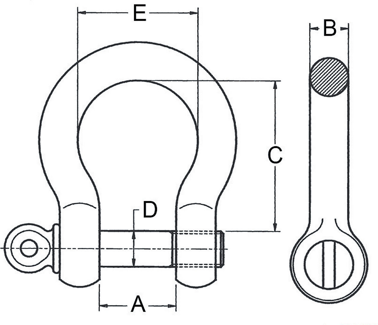 FS-HEBETECHNIK Schäkel geschweift 5/8" TK 3,25t