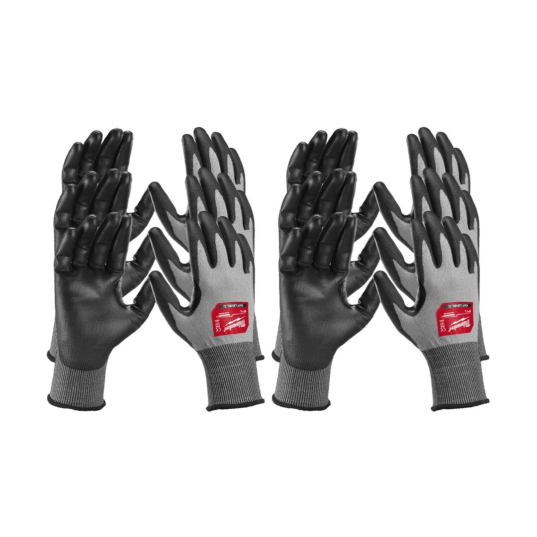 MILWAUKEE Schnittschutzhandschuhe HI-DEX Klasse C Gr. 11 XXL VE 12