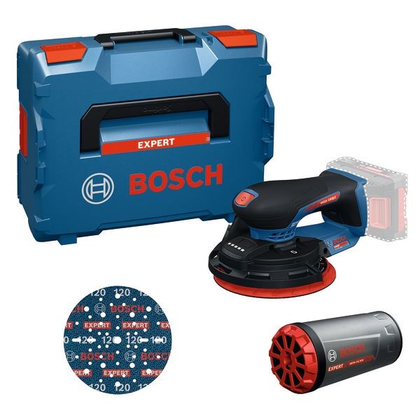 BOSCH Akku-Exzenterschleifer EXEX18V-150-5, solo, in L-BOXX