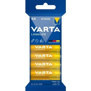 VARTA Batterie Longlife AA 1,5V 8 Stück 4106101328