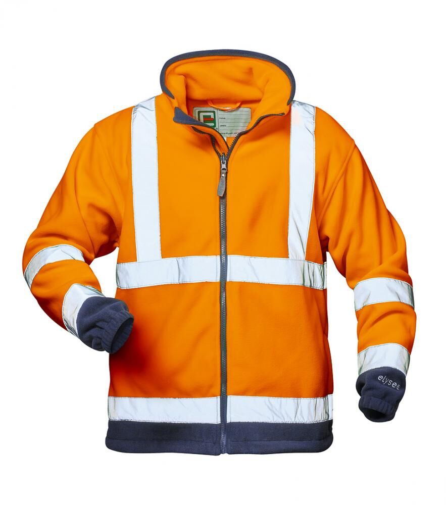 ELYSEE Warnschutz Fleecejacke Benedikt Gr. 3XL orange/marine