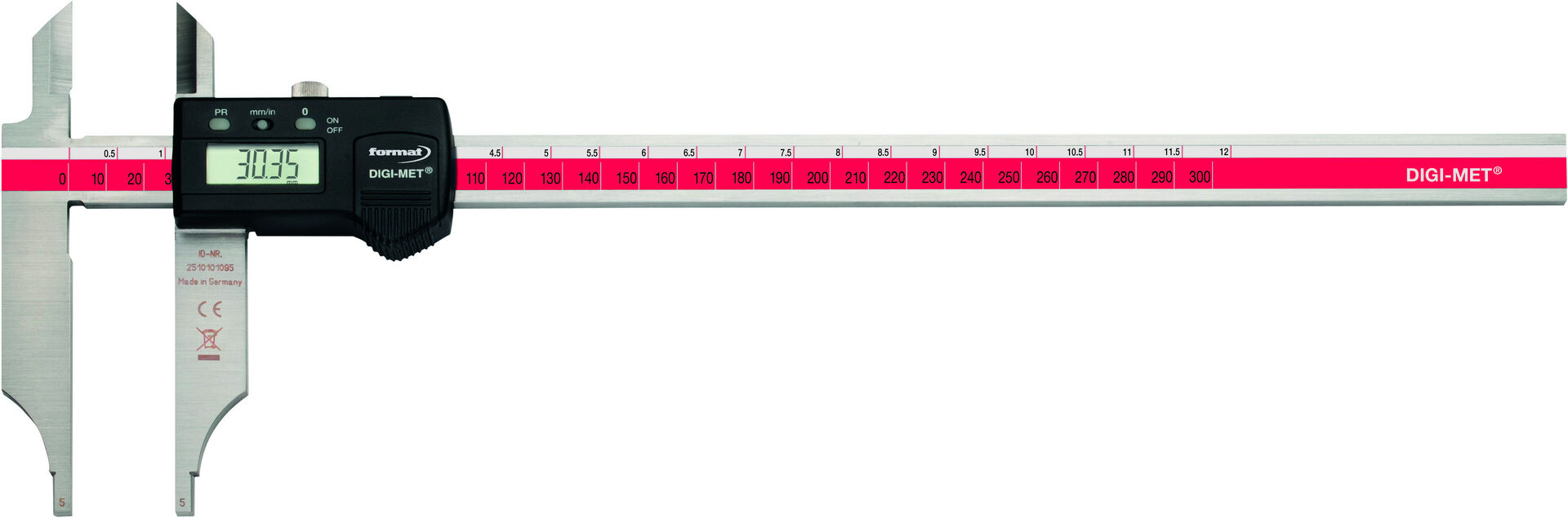 FORMAT Werkstatt-Messschieber Digital 300mm ohne Feineinstellung