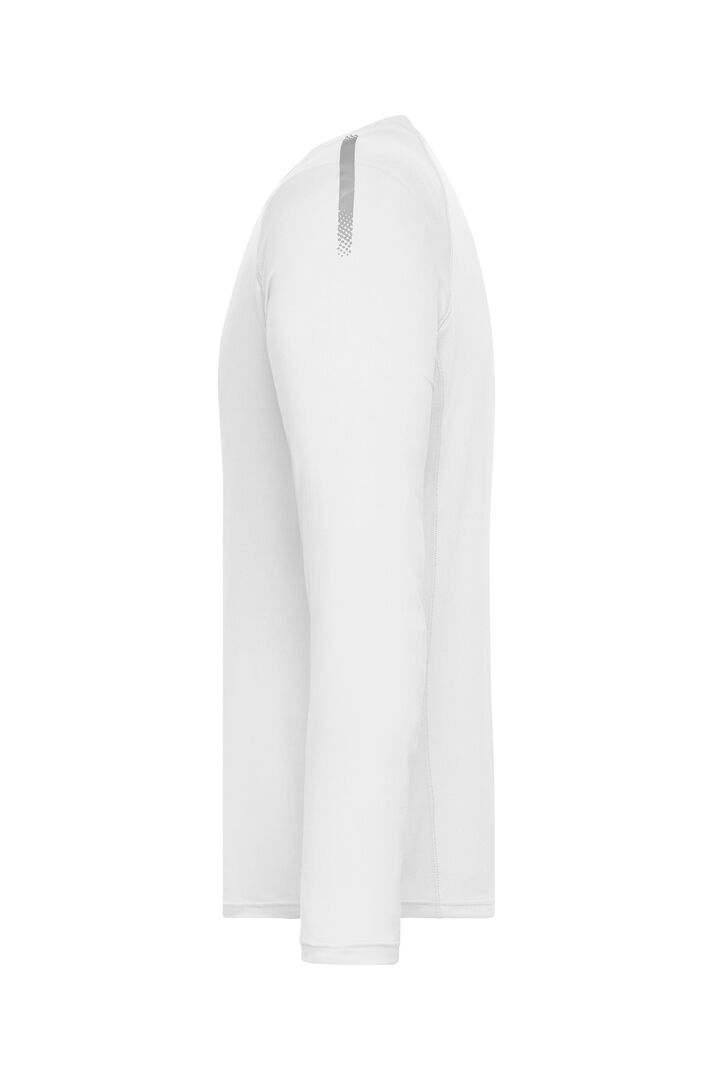 JAMES & NICHOLSON Langarmshirt Sport Gr. S white JN522