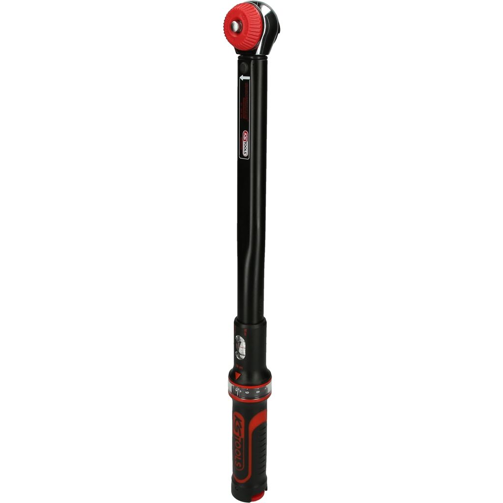 KS TOOLS Drehmomentschlüssel 1/4" mit Drehknopf-Umsteck-Ratschenkopf 5-25Nm