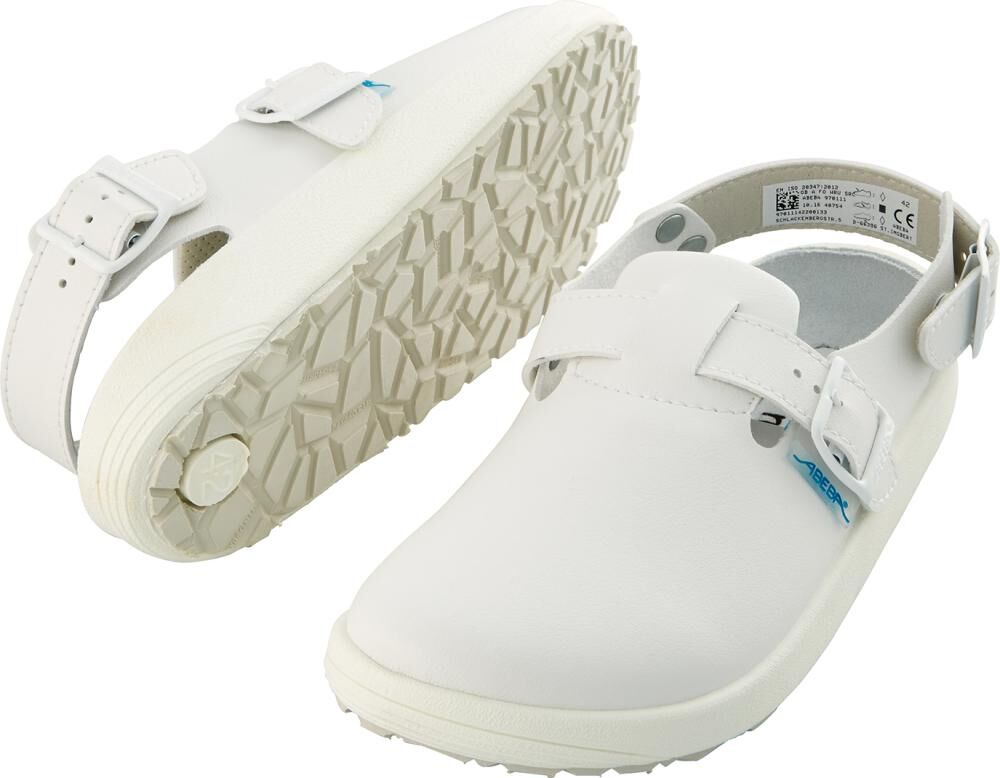 ABEBA Clog 970111 OB FO A WRU SRC weiß Gr. 43