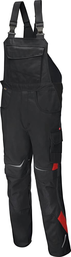 KÜBLER Latzhose PULSSCHLAG Gr. 54 schwarz/mittelrot