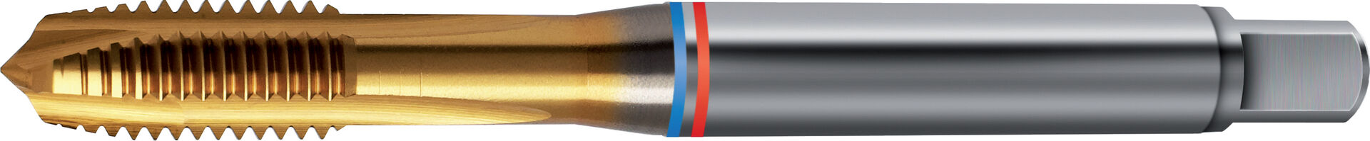 FORMAT Maschinengewindebohrer HSSE-PM DIN376B DL 6H N TiN FAT Tandem M5