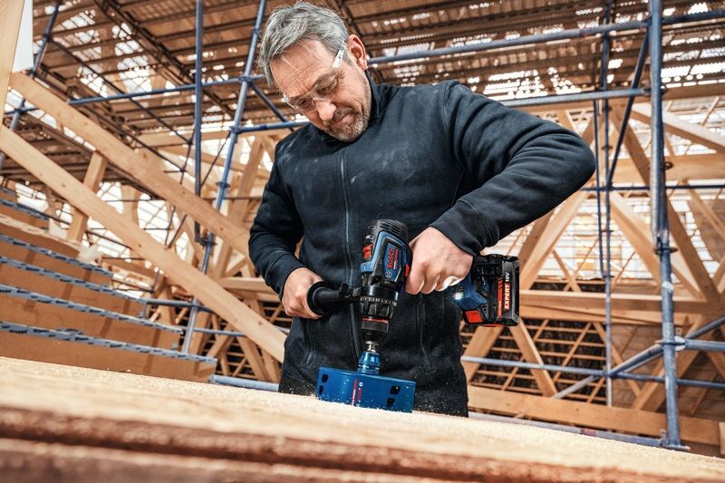 BOSCH Akku-Bohrschrauber EXSR18V-150 2x18V/8,0 Ah, Ladegerät, L-BOXX