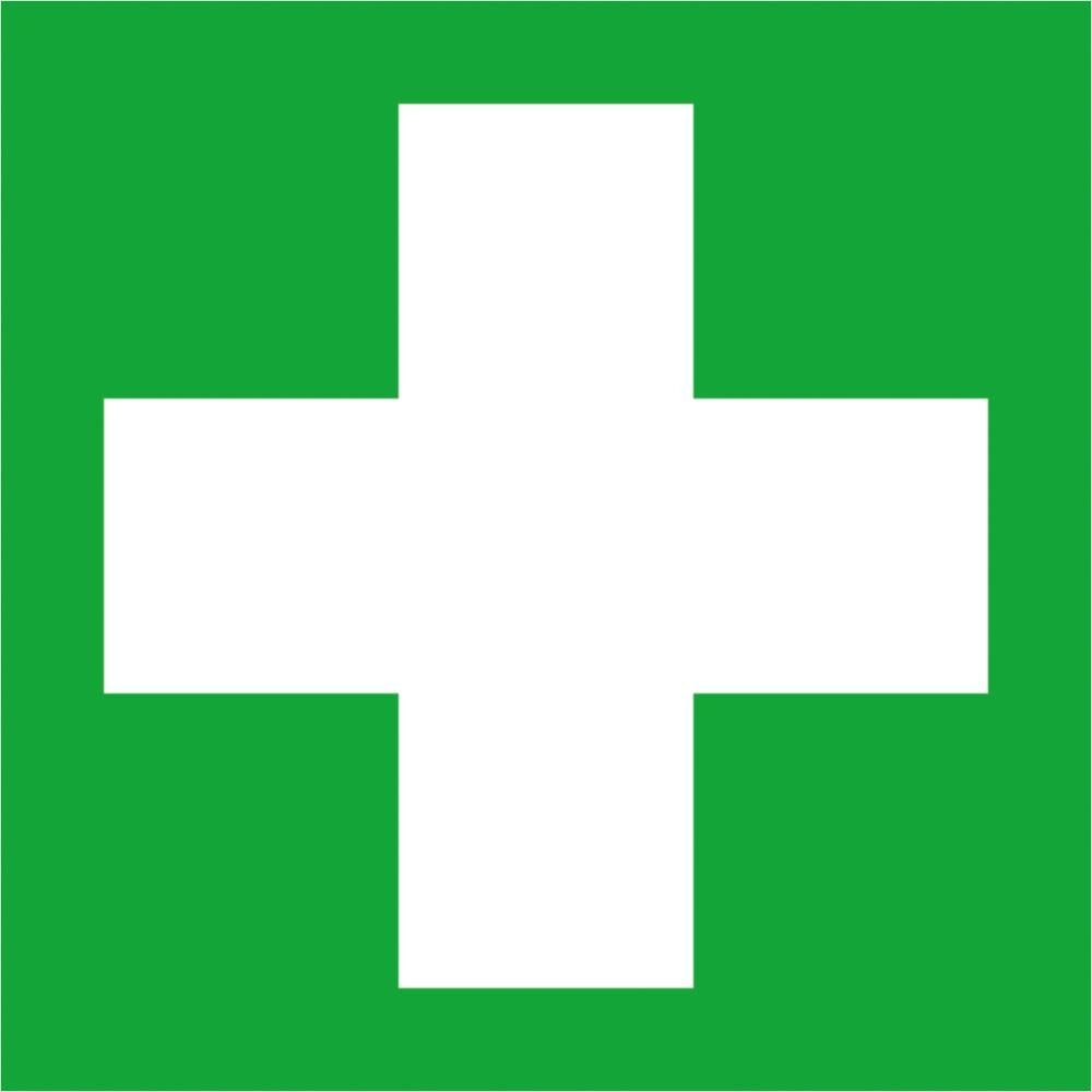 Rettungsschild ERSTE HILFE nachleuchtend EverGlow HI 150 Fol.selbstkl. Nr.38.0057