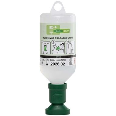 PLUM Augenspülflasche 500ml 0,9 % Natriumchloridlösung