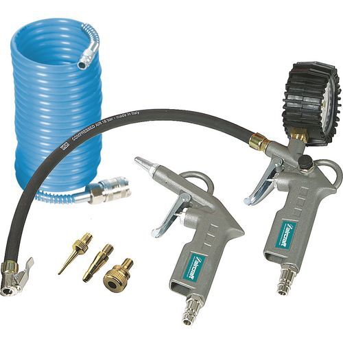 AIRCRAFT Druckluft Set 6-teilig Adapterset Reifenfüller SD BP