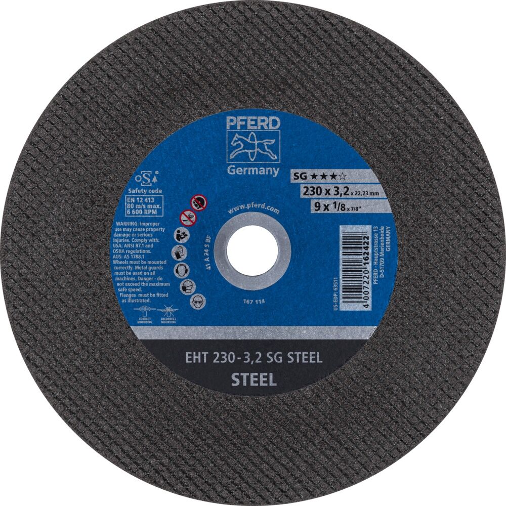 PFERD Trennscheibe A24SSG 230x3,2mm gerade Rüggeberg